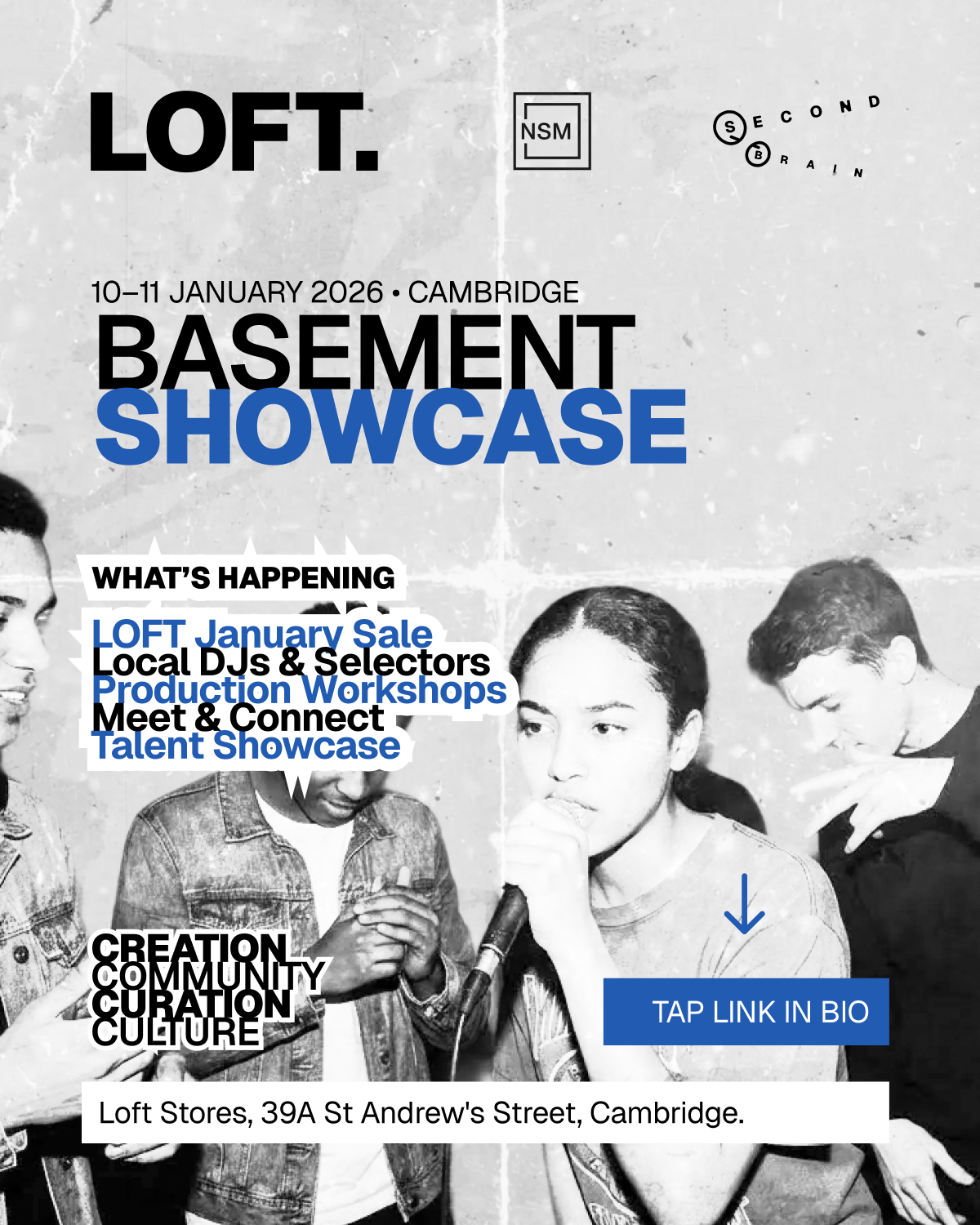 Basement Showcase — A small-format Night Sweats gathering built around DJs, producers, workshops and shared creative energy.