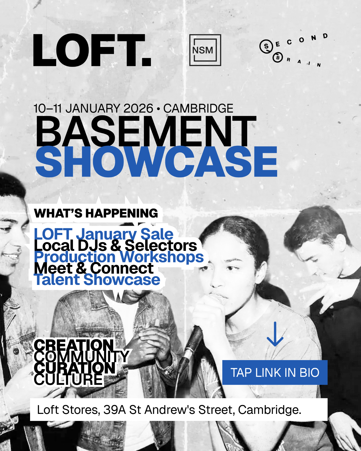 Basement Showcase — Basement Showcase · Gather (1 of 2). A small-format Night Sweats gathering built around DJs, producers, workshops and shared creative energy.